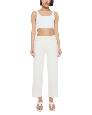 The Rambler Zip Ankle Jeans in Cream Puff