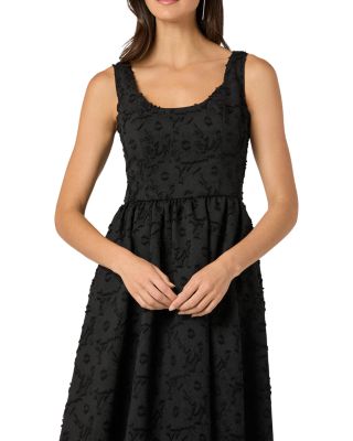 Textured High Low Maxi Dress