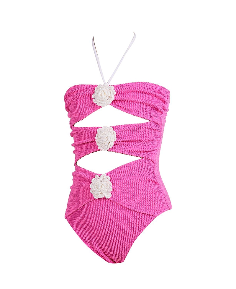 Nessi Byrd Girls Nilia Swimsuit In Pink