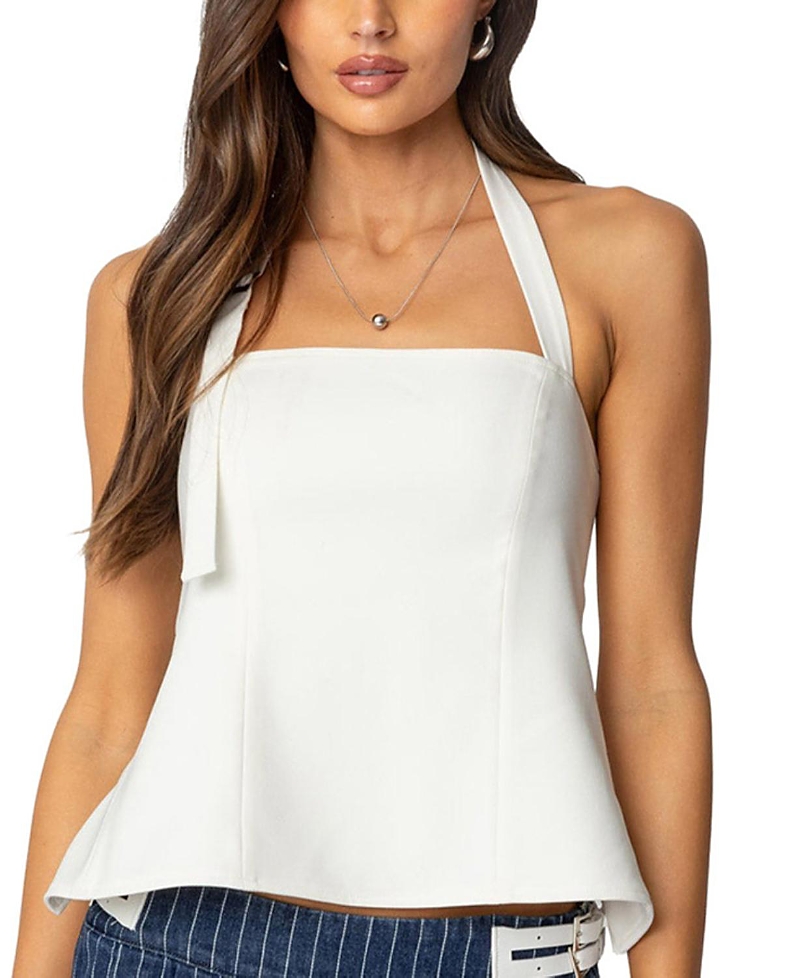 EDIKTED YAZI BACKLESS HALTER TOP