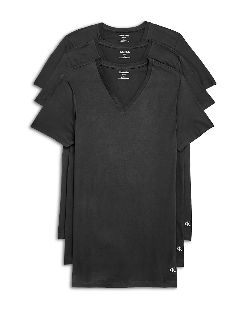 Calvin Klein Cotton Classics V Neck Tees, Pack of 3