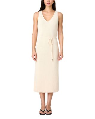 Terry Spun V Neck Midi Dress