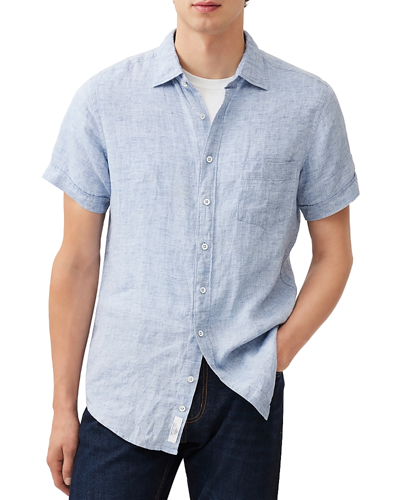 Rodd & Gunn Palm Beach Short Sleeve Slim Fit Shirt In Denim