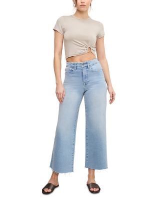Palazzo High Rise Light Compression Jeans in Indigo862