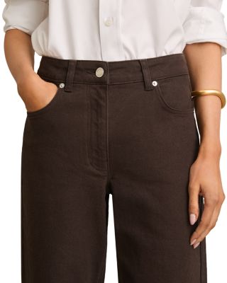 Selin Straight Leg Jeans in Chocolate