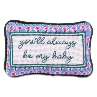 Be My Baby Mini Needlepoint Decorative Pillow