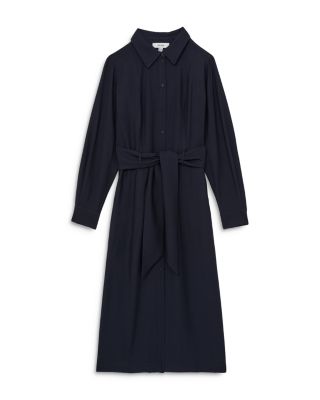 【海外限定】REISSワンピース☆Navy Mabel Long-Sleeve Belted M REISS Mabel Long Sleeve Midi Dress | Bloomingdale's