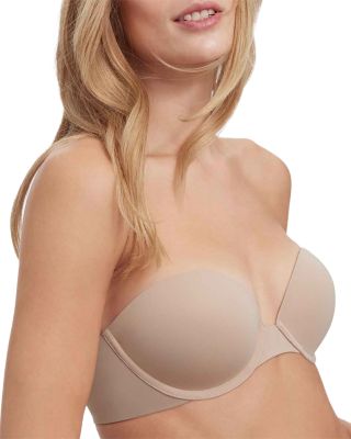 Breathless Strapless Plunge Push Up Bra