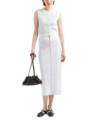 Textured Ottoman Jersey Full Zip Vest