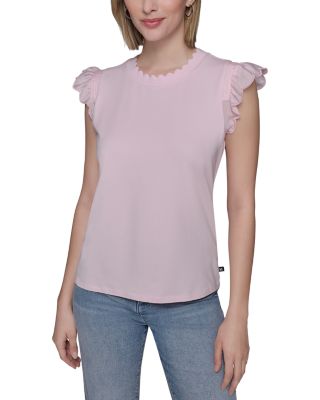 Sleeveless Ruffled Top 