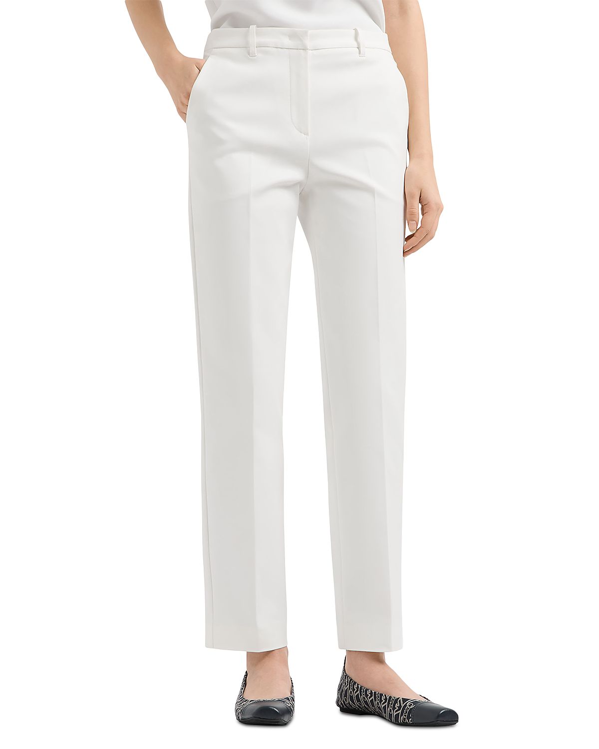 Emporio Armani Stretch Straight Leg Pants