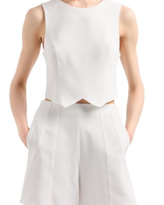 Triacetate Flat Front Shorts