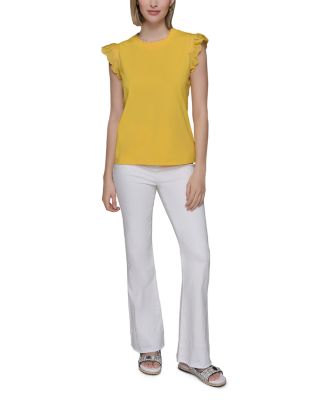 Sleeveless Ruffled Top 