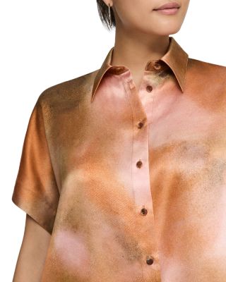 Oversized Silk Dolman Sleeve Top