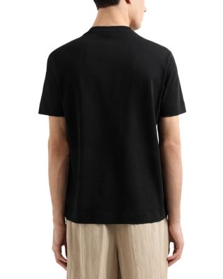 Textured Cotton Allover Jacquard Tee