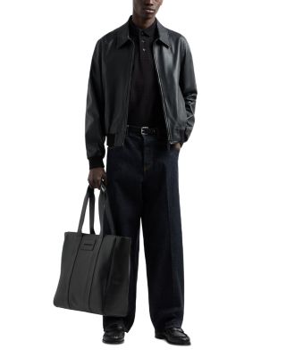 Textured Cotton Allover Jacquard Motif Polo