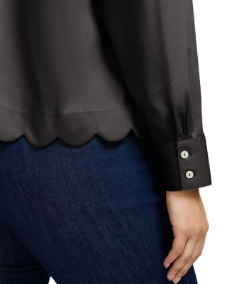 Scarlett Long Sleeved Matte Sateen Shirt