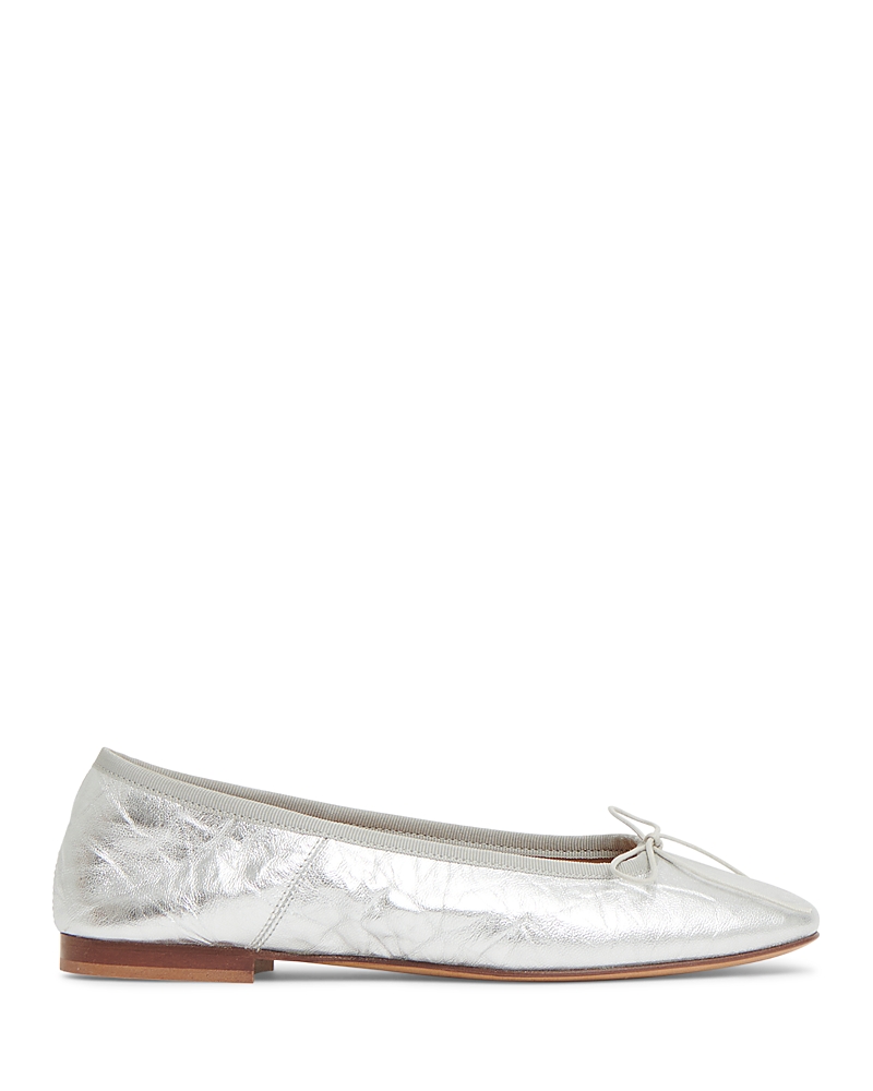 Mansur Gavriel Ballet Flat In Silver