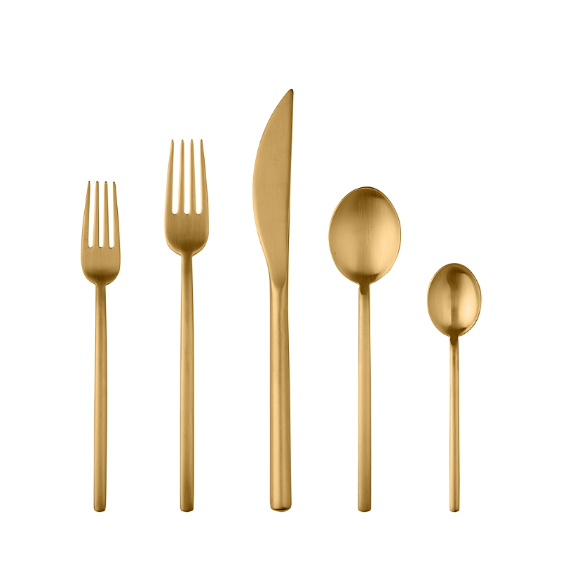 Mepra Due Ice Oro 20-piece Flatware Set In Ice Gold