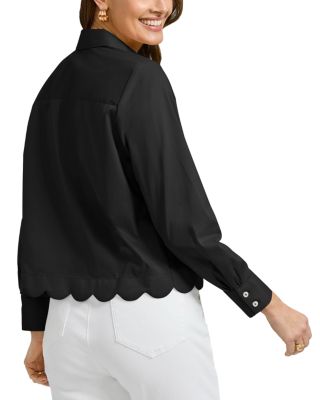 Scarlett Long Sleeved Matte Sateen Shirt