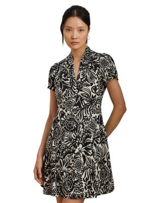 Ralph Lauren - Floral Crepe Short Sleeve Dress