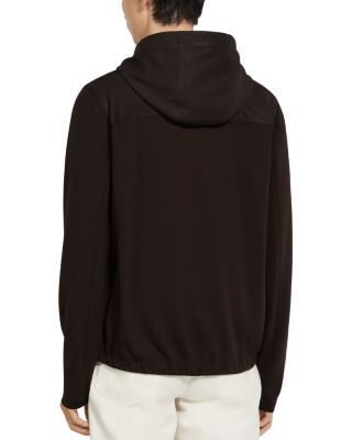 Zip Front Fleece Hoodie