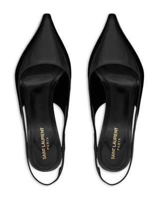 Women's Vendome Slingback Pumps in Glazed Leather