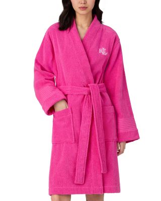 Ralph Lauren Greenwich Belted Long Sleeve Short Robe
