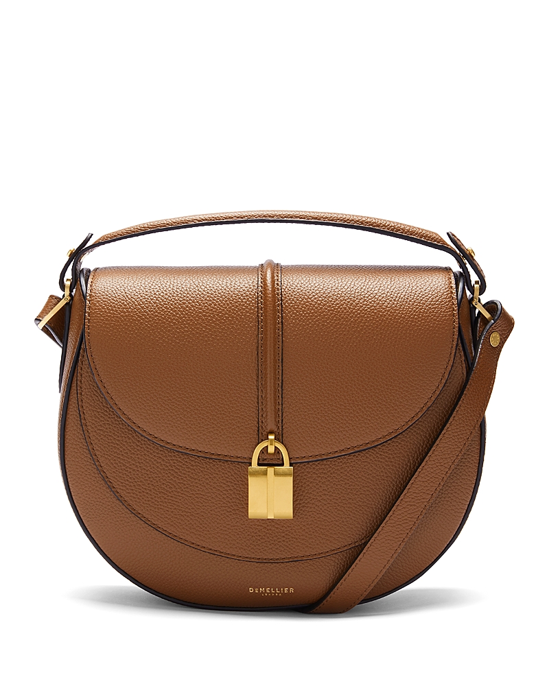 Demellier Siena Small Leather Saddle Bag