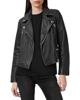 ALLSAINTS - Cargo Distressed Leather Biker Jacket