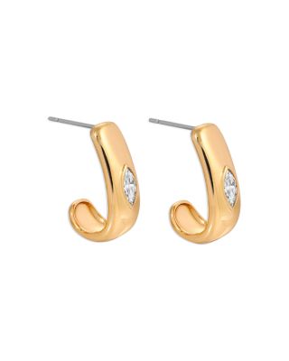 Marquise Crystal Hoop Earrings