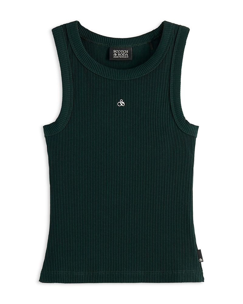 Scotch & Soda Girls' Ribbed Tank Top - Little Kid, Big Kid In Amsterdam