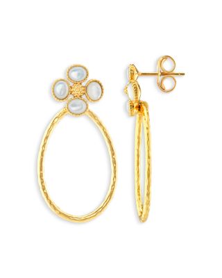 Berry Clover Teardrop Earrings