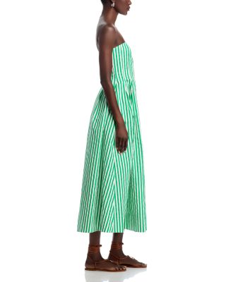 Strapless Striped Maxi Dress - Exclusive