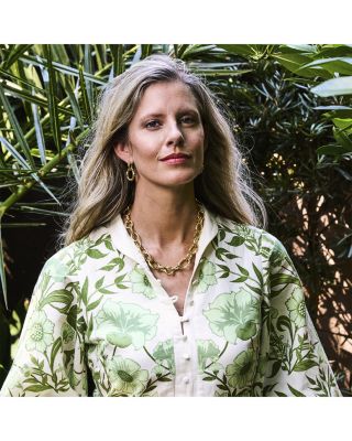 Bangkok Bamboo Link Necklace, 18"