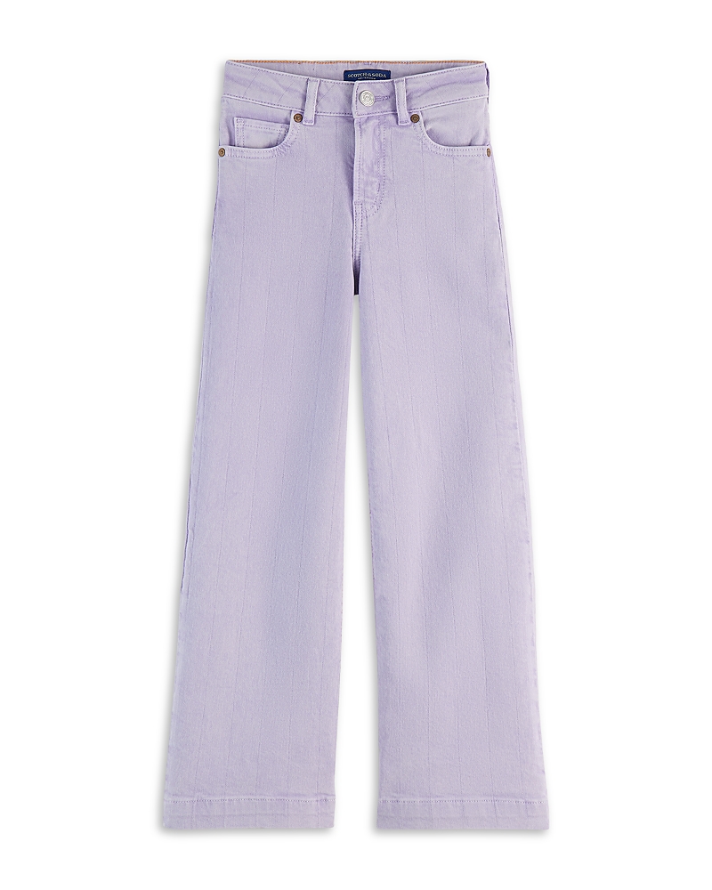 Scotch & Soda Girls' The Wave Wide Leg Jeans - Little Kid, Big Kid In Bright Lavendar