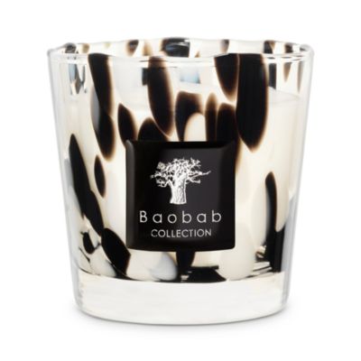 Max 08 Pearls Black Candle