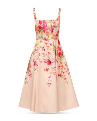 Border Mikado Midi Dress