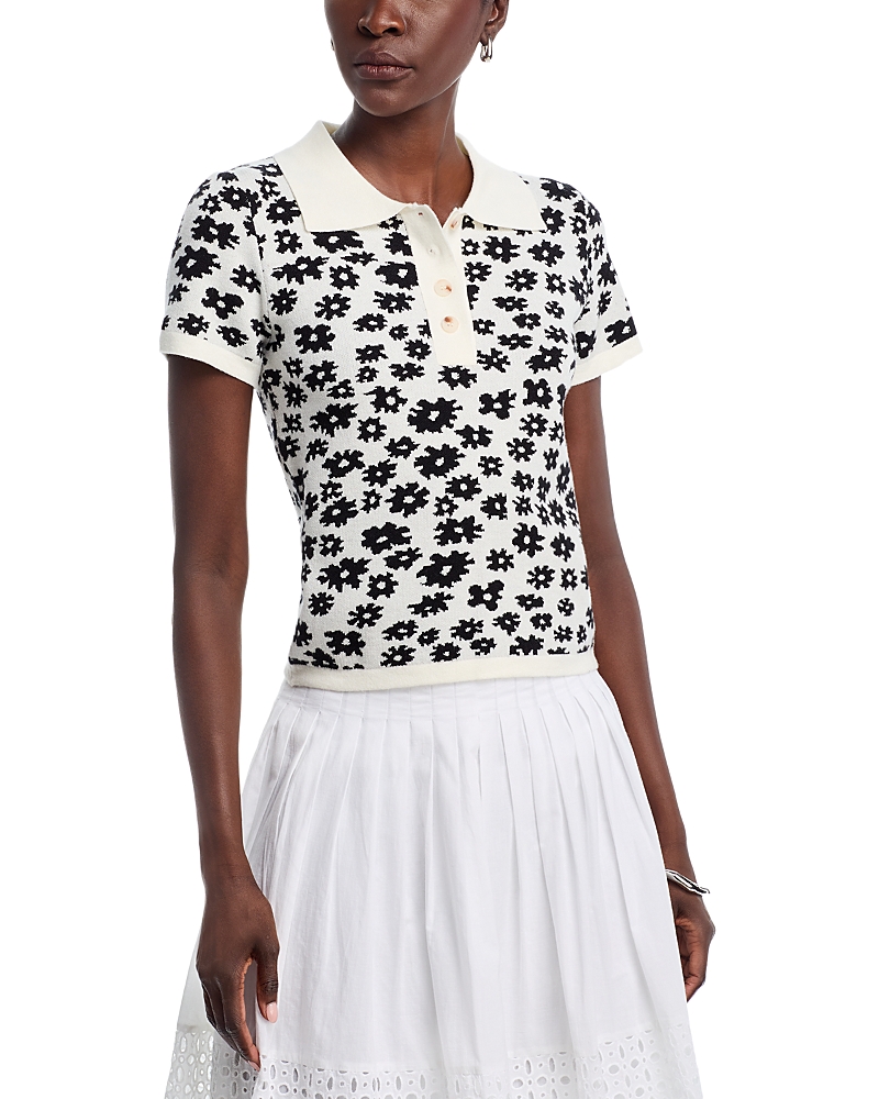 Area Stars Floral Print Polo Shirt