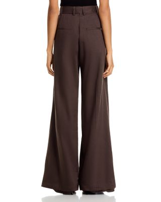 Halter Neck Straight Line Vest &amp; Double Pleated Wide Leg Pants