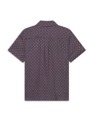 Foulard Print Short Sleeve Shirt