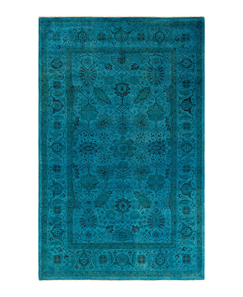 Bloomingdale's Fine Vibrance M1437 Area Rug, 4'8 X 7'3 In Blue