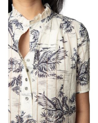 Topher Coton Tropical Island Top