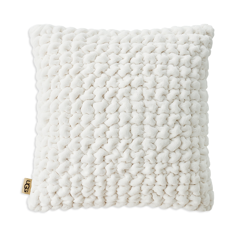 Ugg Coco Puff Decorative Pillow, 20 X 20 In Snow