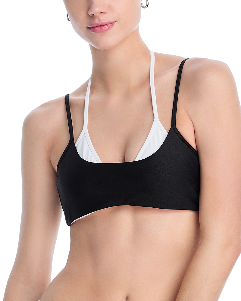 AQUA LAYERED LOOK BIKINI TOP - EXCLUSIVE