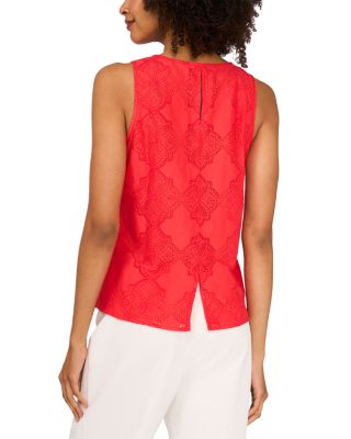 Eyelet Embroidered Top