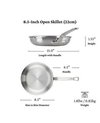 ProBond&amp;reg; Forged 8.5&amp;quot; Professional Clad Stainless Steel Skillet