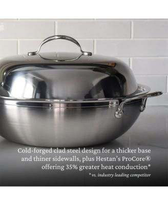 ProBond&amp;reg; Forged 14&amp;quot; Professional Clad Stainless Steel Wok with Dome Lid