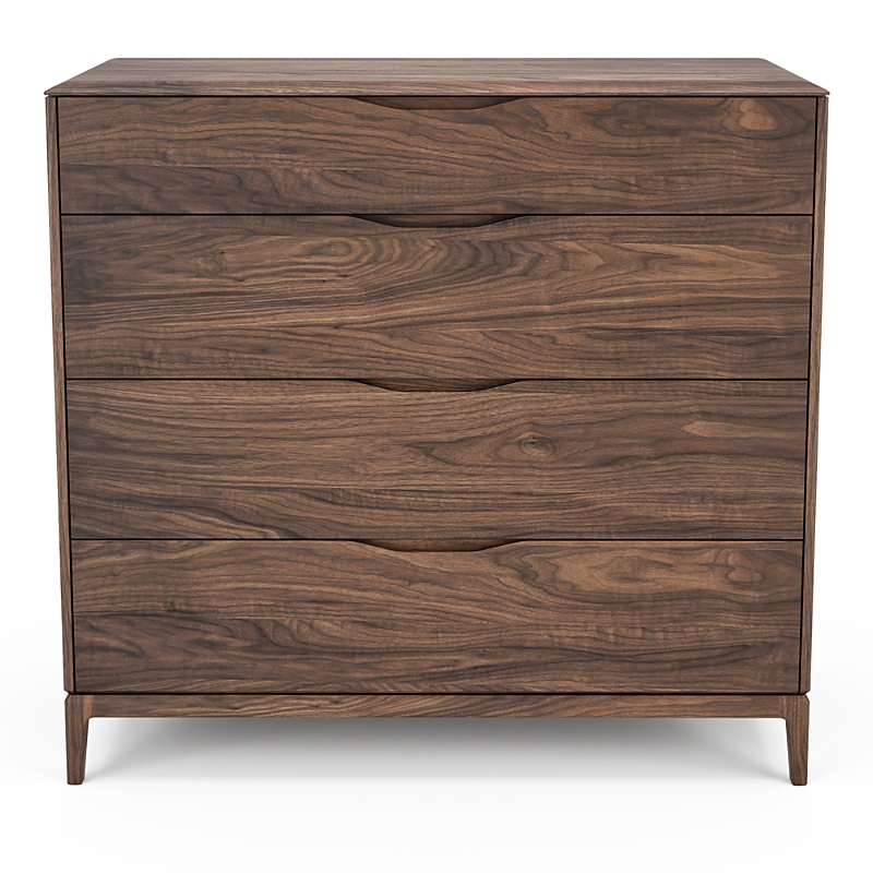 Huppe River 4 Drawer Chest In Brown