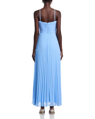 V Neck Chiffon Dress - Exclusive 